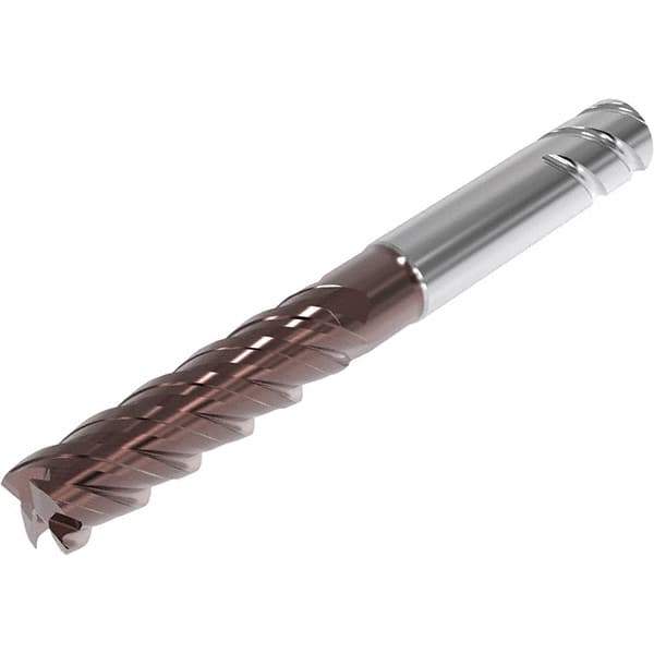 Seco - 6mm, 4 Flute, Single End, Solid Carbide, 0.5mm Corner Radius End Mill - 65mm OAL, 48° Helix, Right Hand Flute, 21mm LOC, Right Hand Cut, 26mm Extended Reach - All Tool & Supply