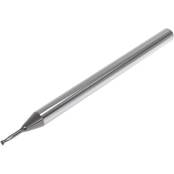 Seco - 1.5mm, 2 Flute, Single End, Solid Carbide, 0.15mm Corner Radius End Mill - 50mm OAL, 30° Helix, Right Hand Flute, 2.2mm LOC, Right Hand Cut, 7.5mm Extended Reach - All Tool & Supply