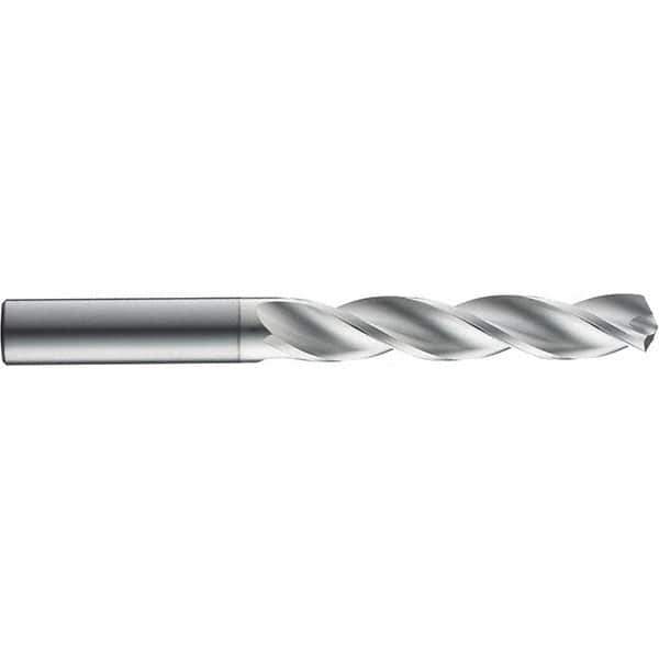 SGS - 9mm 124° Solid Carbide Jobber Drill - TiB2 Finish, Right Hand Cut, Spiral Flute, Straight Shank, 82mm OAL, Notched Point - All Tool & Supply