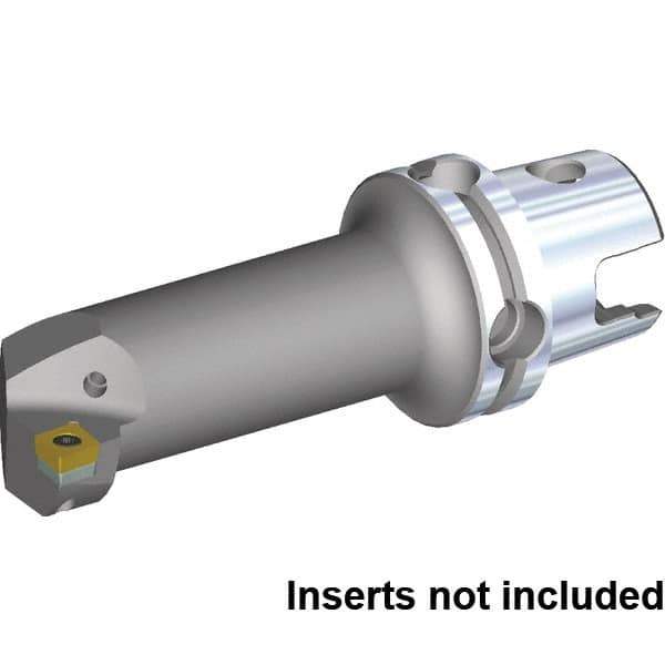 Kennametal - Left Hand Cut, 50mm Min Bore Diam, Size KM4X63 Steel Modular Boring Cutting Unit Head - 114.05mm Max Bore Depth, Through Coolant, Compatible with CC.. 432, CC.. 120408 - All Tool & Supply