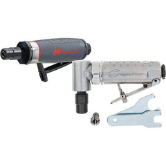 Ingersoll-Rand - 1/4" Collet, Straight Handle, Air Straight Die Grinder - 25,000 RPM, Rear Exhaust, 25 CFM, 0.4 hp, 1/4" Inlet - All Tool & Supply