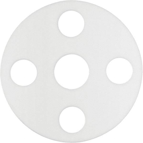 Value Collection - 12" Pipe, 12-3/4" ID x 19" OD Flange Gasket - PTFE Plastic, White, 1/8" Thick - All Tool & Supply