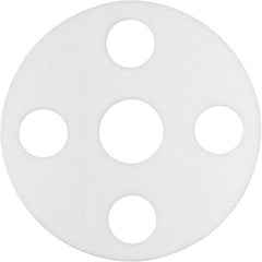 Value Collection - 12" Pipe, 12-3/4" ID x 19" OD Flange Gasket - PTFE Plastic, White, 1/8" Thick - All Tool & Supply