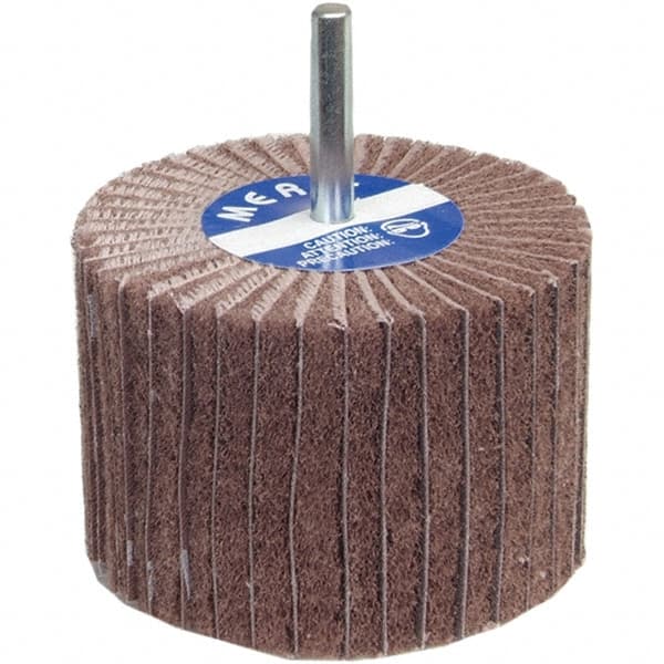 Norton - 2" Diam x 1" Face Width, Very Fine Aluminum Oxide Nonwoven Mounted Flap Wheel - All Tool & Supply