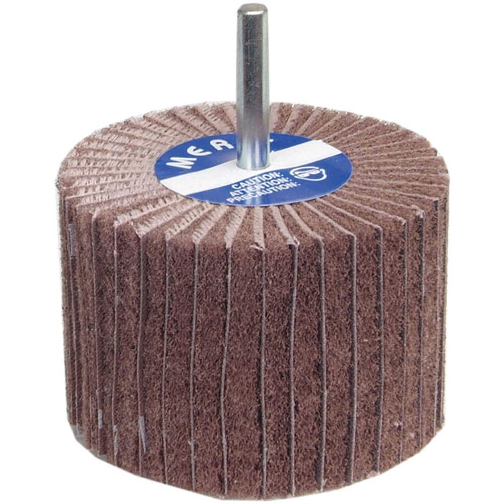 Norton - 4" Diam x 1" Face Width, Very Fine Aluminum Oxide Nonwoven Mounted Flap Wheel - All Tool & Supply