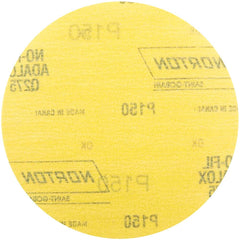 Norton - Hook & Loop Discs; Abrasive Type: Coated ; Disc Diameter (Inch): 6 ; Abrasive Material: Aluminum Oxide ; Grade: Fine ; Grit: 150 ; Series: Q275 - Exact Industrial Supply