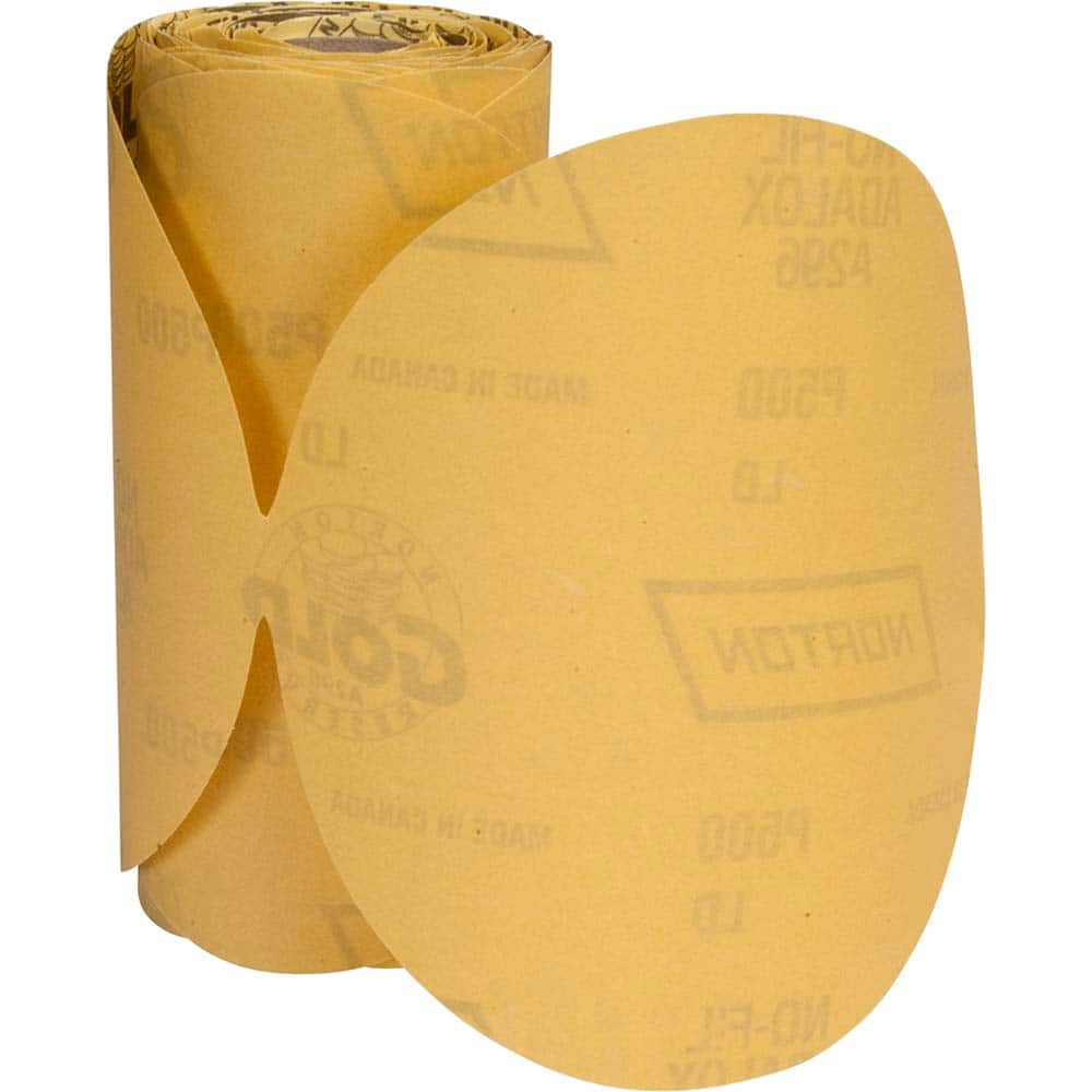 Norton - 6" Diam, 600 Grit Aluminum Oxide Adhesive PSA Disc - All Tool & Supply