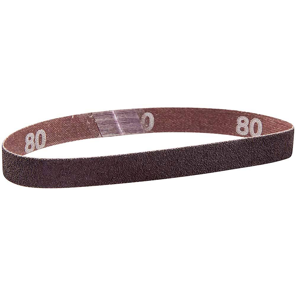 Norton - 1/2" Wide x 12" OAL, 50 Grit, Aluminum Oxide Abrasive Belt - Exact Industrial Supply