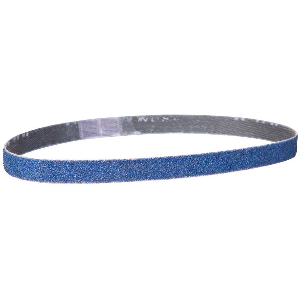 Norton - 1/8" Wide x 18" OAL, 120 Grit, Zirconia Alumina Abrasive Belt - Exact Industrial Supply