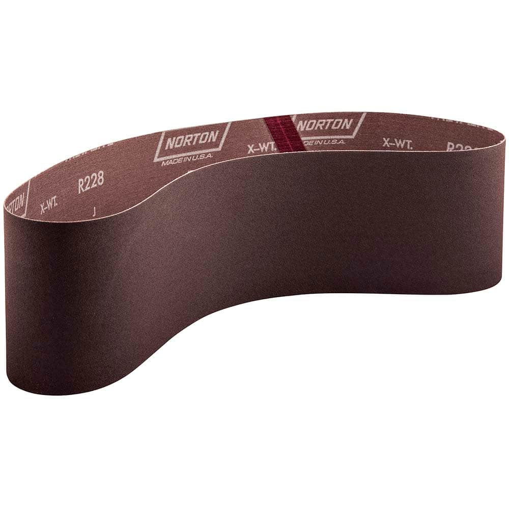 Norton - 4" Wide x 36" OAL, 36 Grit, Aluminum Oxide Abrasive Belt - All Tool & Supply