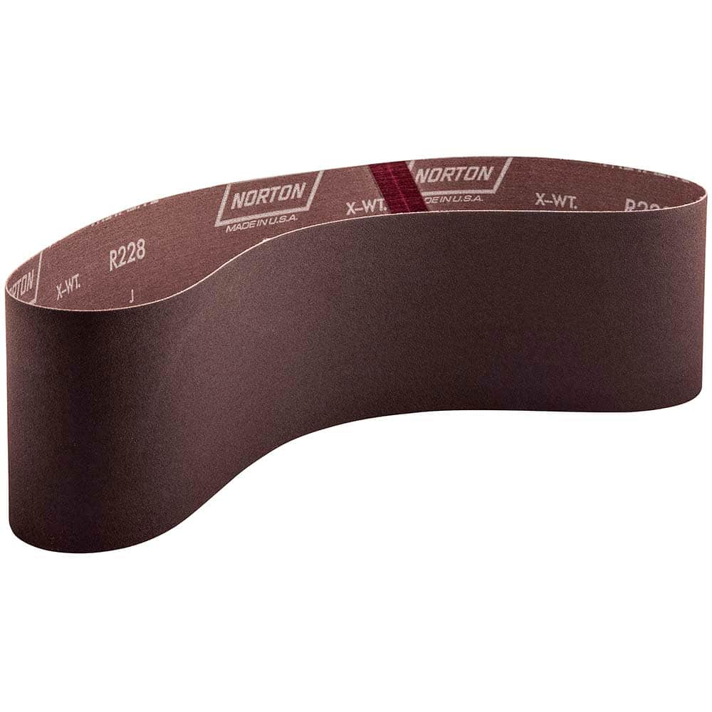 Norton - 4" Wide x 36" OAL, 40 Grit, Aluminum Oxide Abrasive Belt - All Tool & Supply