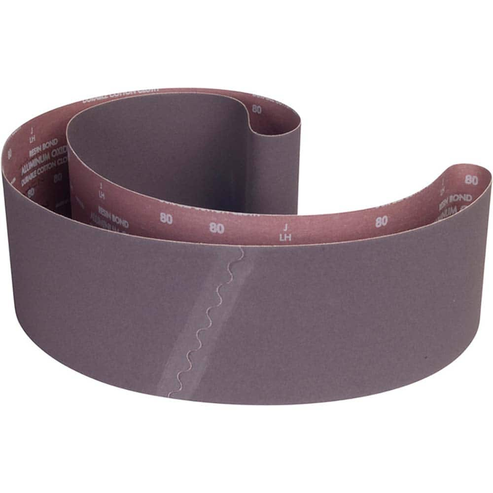 Norton - 6" Wide x 89" OAL, 80 Grit, Aluminum Oxide Abrasive Belt - All Tool & Supply