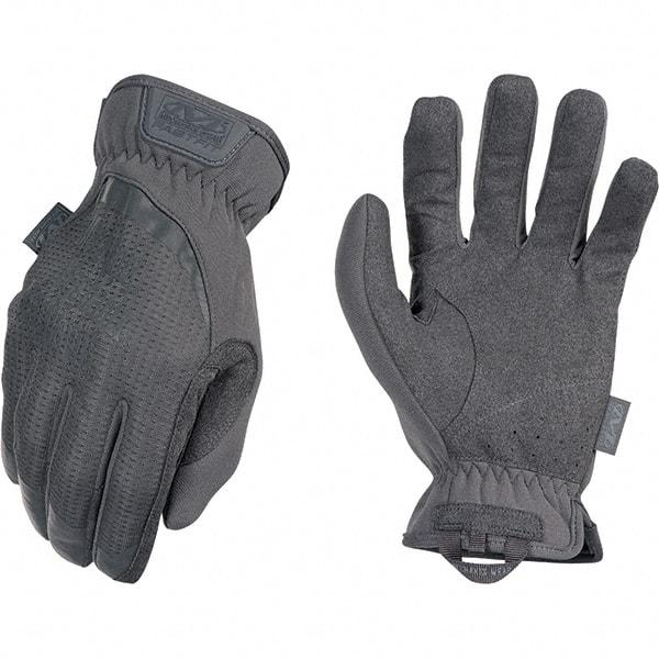 Mechanix Wear - Size S Work Gloves - For Mechanic's & Lifting, Uncoated, Elastic Band Cuff, Full Fingered, Gray, Paired - All Tool & Supply