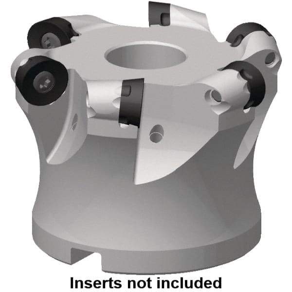 Kennametal - 54mm Cut Diam, 6mm Max Depth, 27mm Arbor Hole, 6 Inserts, RP..1204 Insert Style, Indexable Copy Face Mill - 7713VR12 Cutter Style, 24,500 Max RPM, 50mm High, Through Coolant, Series 7713 - All Tool & Supply