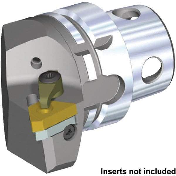 Kennametal - Insert Style LT16EL, 70mm Head Length, Left Hand Cut, Internal/External Modular Threading Cutting Unit Head - System Size KM4X63, 43mm Center to Cutting Edge, Series KM4X - All Tool & Supply