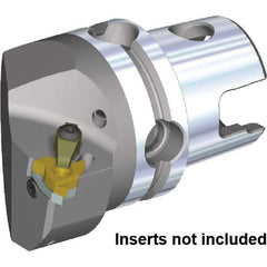 Kennametal - Insert Style LT22NR, 70mm Head Length, Right Hand Cut, Internal Modular Threading Cutting Unit Head - System Size KM4X63, 43mm Center to Cutting Edge, Series KM4X - All Tool & Supply