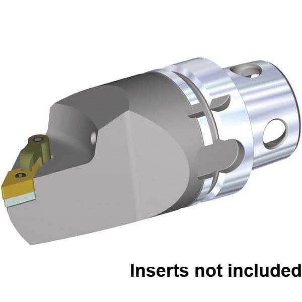 Kennametal - Insert Style DN.. 432, DN..150408, 115mm Head Length, Left Hand Cut, Internal/External Modular Threading Cutting Unit Head - System Size KM4X63, Series Kenloc - All Tool & Supply