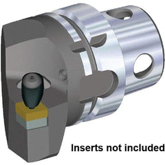 Kennametal - Insert Style CN.. 120408, CN.. 432, 70mm Head Length, Left Hand Cut, Internal/External Modular Threading Cutting Unit Head - System Size KM4X63, 38mm Center to Cutting Edge, Series Kenclamp - All Tool & Supply