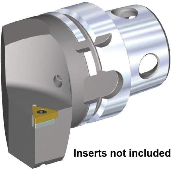 Kennametal - Insert Style TC.. 16T308, TC.. 3252, 70mm Head Length, Right Hand Cut, Internal/External Modular Threading Cutting Unit Head - System Size KM4X63, 43mm Center to Cutting Edge, Series KM4X - All Tool & Supply