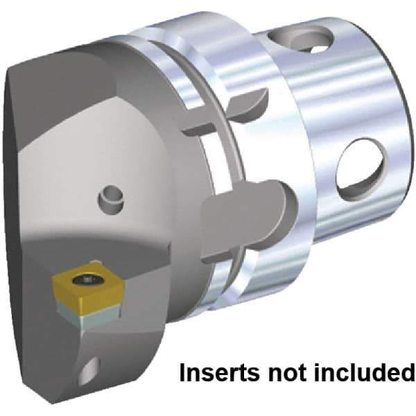 Kennametal - Insert Style CC.. 120408, CC.. 432, 70mm Head Length, Left Hand Cut, Internal/External Modular Threading Cutting Unit Head - System Size KM4X63, 43mm Center to Cutting Edge, Series KM4X - All Tool & Supply