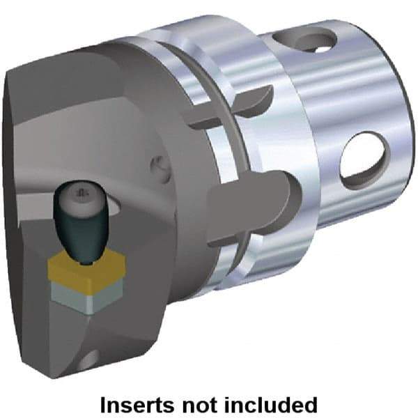 Kennametal - Insert Style SN.. 120408, SN.. 432, 70mm Head Length, Left Hand Cut, Internal/External Modular Threading Cutting Unit Head - System Size KM4X63, 43mm Center to Cutting Edge, Series Kenclamp - All Tool & Supply