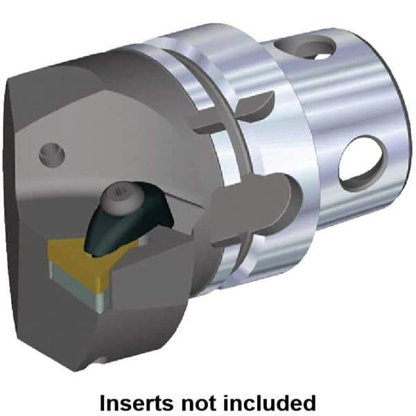 Kennametal - Insert Style TN.. 220408, TN.. 432, 70mm Head Length, Right Hand Cut, Internal/External Modular Threading Cutting Unit Head - System Size KM4X63, 43mm Center to Cutting Edge, Series Kenclamp - All Tool & Supply