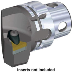 Kennametal - Insert Style TN.. 220408, TN.. 432, 70mm Head Length, Right Hand Cut, Internal/External Modular Threading Cutting Unit Head - System Size KM4X63, 43mm Center to Cutting Edge, Series Kenclamp - All Tool & Supply