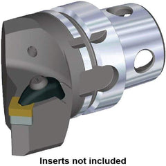 Kennametal - Insert Style SN.. 120408, SN.. 432, 70mm Head Length, Left Hand Cut, Internal/External Modular Threading Cutting Unit Head - System Size KM4X63, 43mm Center to Cutting Edge, Series Kenclamp - All Tool & Supply