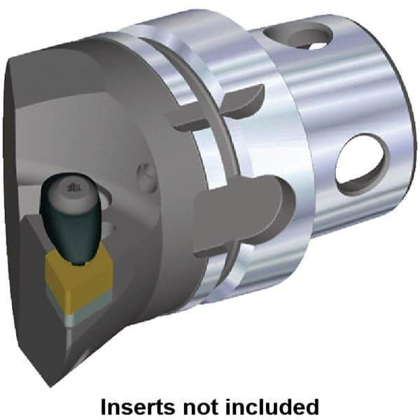 Kennametal - Insert Style DN.. 150608, DN.. 442, 70mm Head Length, Right Hand Cut, Internal/External Modular Threading Cutting Unit Head - System Size KM4X63, 43mm Center to Cutting Edge, Series Kenclamp - All Tool & Supply