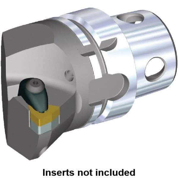 Kennametal - Insert Style WN.. 080408, WN.. 432, 70mm Head Length, Left Hand Cut, Internal/External Modular Threading Cutting Unit Head - System Size KM4X63, 43mm Center to Cutting Edge, Series Kenclamp - All Tool & Supply