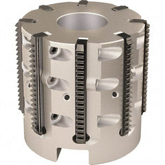 Vargus - 52mm Cut Diam, 200mm Max Hole Depth, 27mm Shank Diam, Internal/External Indexable Thread Mill - Insert Style R40, 8 Inserts, Toolholder Style RTMC-D, 50mm OAL - All Tool & Supply