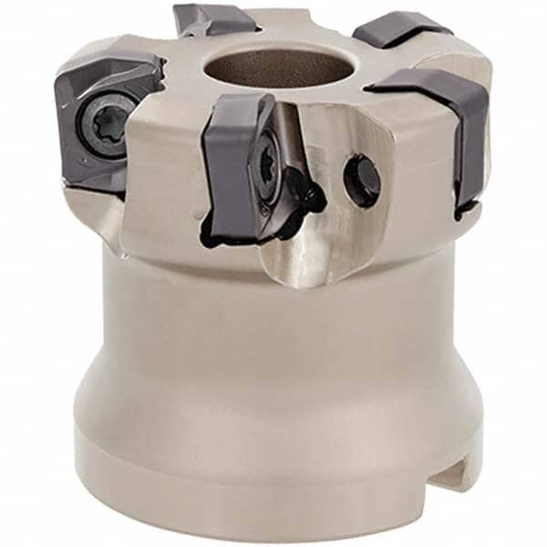 Tungaloy - 2-1/2" Cut Diam, 3/4" Arbor Hole, Indexable High-Feed Face Mill - All Tool & Supply