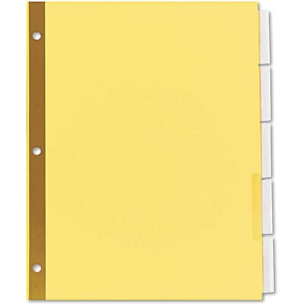 UNIVERSAL - Tabs, Indexes & Dividers Indexes & Divider Type: Customizable Size: 8-1/2 x 11 - All Tool & Supply