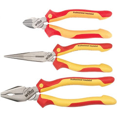 Wiha - Plier Sets Set Type: Cutting Pliers; Insulated Pliers; Wire Stripper Number of Pieces: 3 - All Tool & Supply