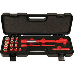 Wiha - 16 Piece Adjustable Torque Wrench & Socket Set - All Tool & Supply