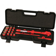 Wiha - 16 Piece Adjustable Torque Wrench & Socket Set - All Tool & Supply