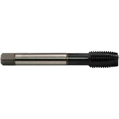 Emuge - #8-36 UNF, 3 Flutes, Plug Chamfer, GLT-8 Finish, High Speed Steel Spiral Point STI Tap - 0.141" Shank Diam, 3B Class of Fit, Series Rekord B-AL - Exact Industrial Supply