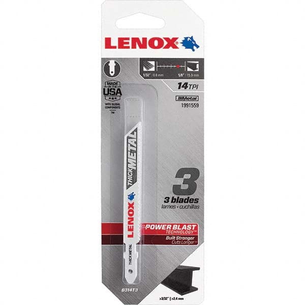 Lenox - Jig Saw Blades Blade Material: Bi-Metal Blade Length (Inch): 3-5/8 - All Tool & Supply