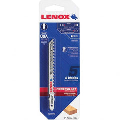 Lenox - Jig Saw Blades Blade Material: Bi-Metal Blade Length (Inch): 4 - All Tool & Supply