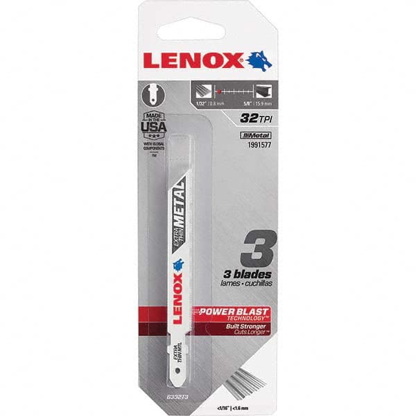 Lenox - Jig Saw Blades Blade Material: Bi-Metal Blade Length (Inch): 3-5/8 - All Tool & Supply