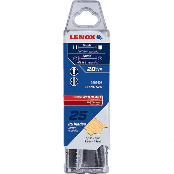 Lenox - Jig Saw Blades Blade Material: Bi-Metal Blade Length (Inch): 3-1/2 - All Tool & Supply