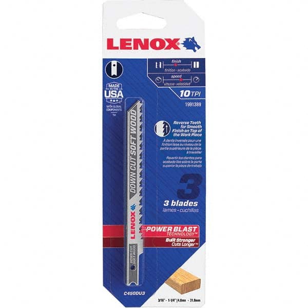 Lenox - Jig Saw Blades Blade Material: Bi-Metal Blade Length (Inch): 4 - All Tool & Supply