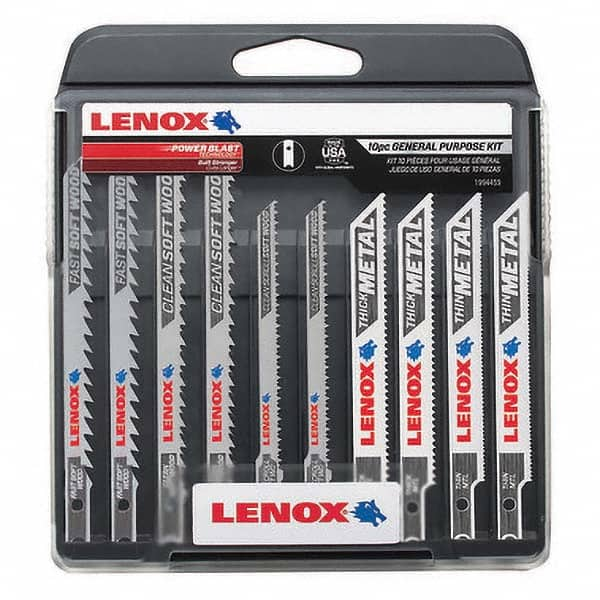 Lenox - Jig Saw Blade Sets Blade Material: Bi-Metal Minimum Blade Length (Inch): 3-5/8 - All Tool & Supply