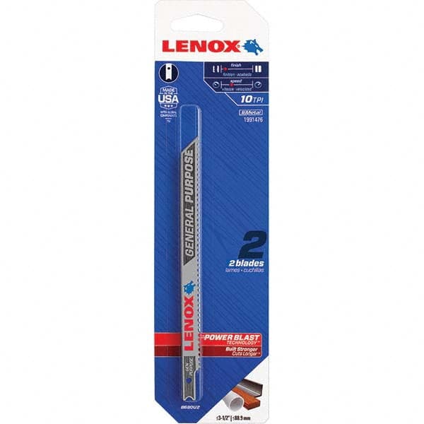 Lenox - Jig Saw Blades Blade Material: Bi-Metal Blade Length (Inch): 5-1/4 - All Tool & Supply