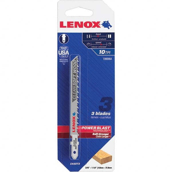 Lenox - Jig Saw Blades Blade Material: Bi-Metal Blade Length (Inch): 4 - All Tool & Supply