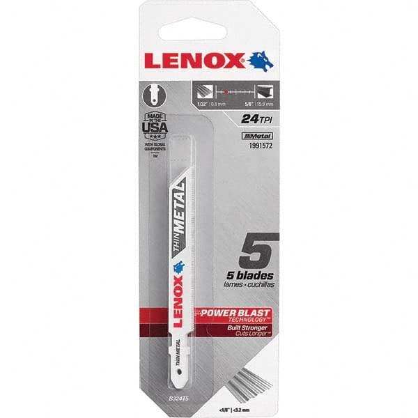 Lenox - Jig Saw Blades Blade Material: Bi-Metal Blade Length (Inch): 3-5/8 - All Tool & Supply