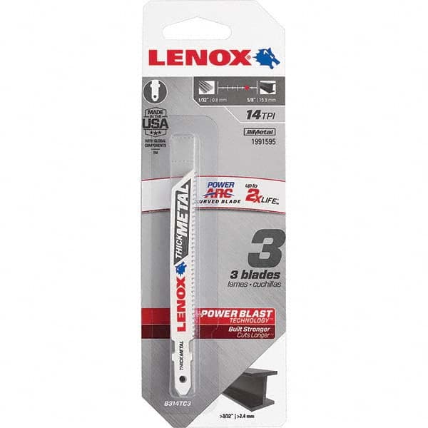 Lenox - Jig Saw Blades Blade Material: Bi-Metal Blade Length (Inch): 3-5/8 - All Tool & Supply