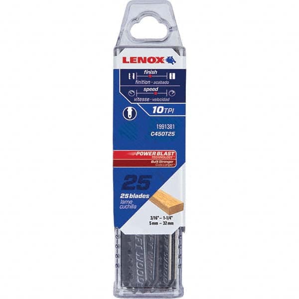 Lenox - Jig Saw Blades Blade Material: Bi-Metal Blade Length (Inch): 4 - All Tool & Supply