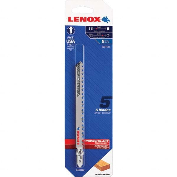 Lenox - Jig Saw Blades Blade Material: Bi-Metal Blade Length (Inch): 4-5/8 - All Tool & Supply