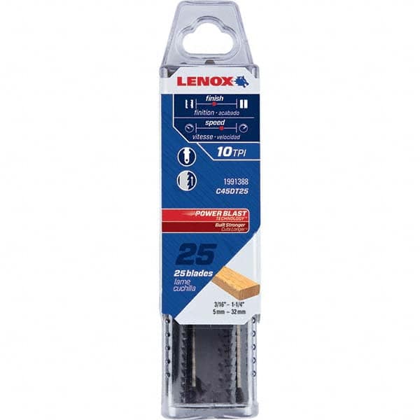 Lenox - Jig Saw Blades Blade Material: Bi-Metal Blade Length (Inch): 4 - All Tool & Supply